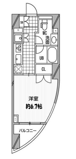 パシフィックコート中延の物件間取画像