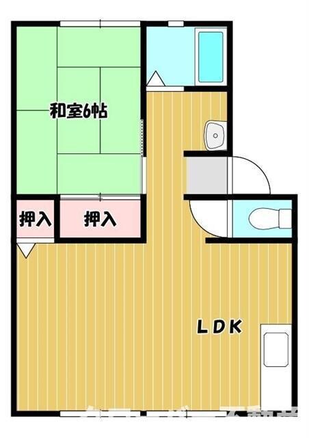 サンビレッジ弐番街Ｂ棟の物件間取画像