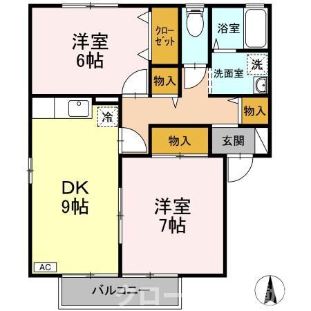 やすらぎの家 C棟の物件間取画像