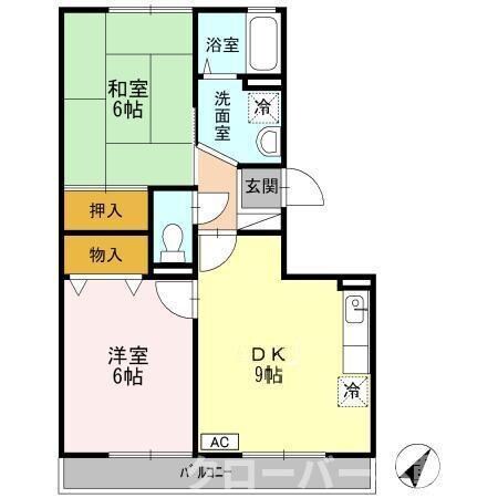 サンピア・Kの物件間取画像