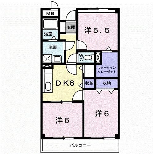 マルベル宇多津の物件間取画像