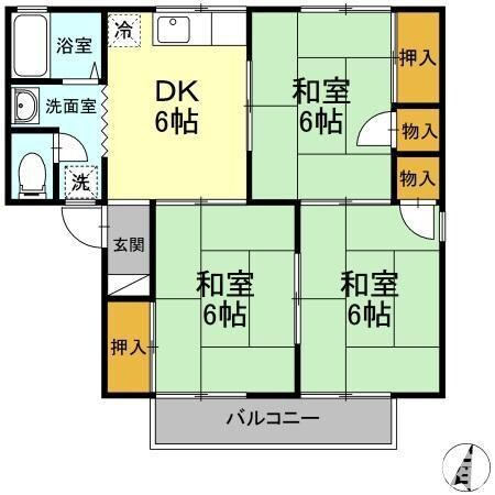 セジュールKEI Ｃ棟の物件間取画像