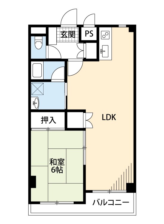 スカイハイの物件間取画像