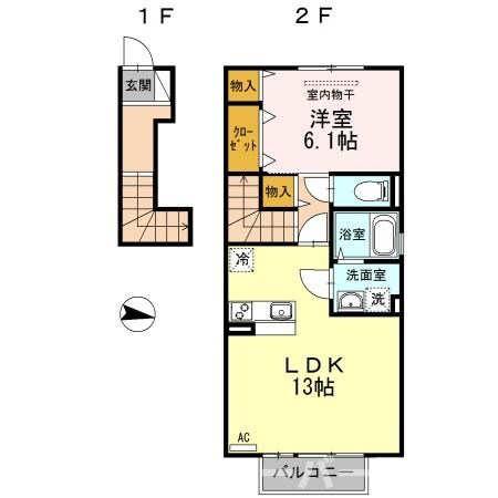 セジュールの物件間取画像