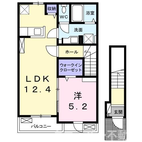 ハイツ　ＨＡＹＡＳＨＩ　２の物件間取画像