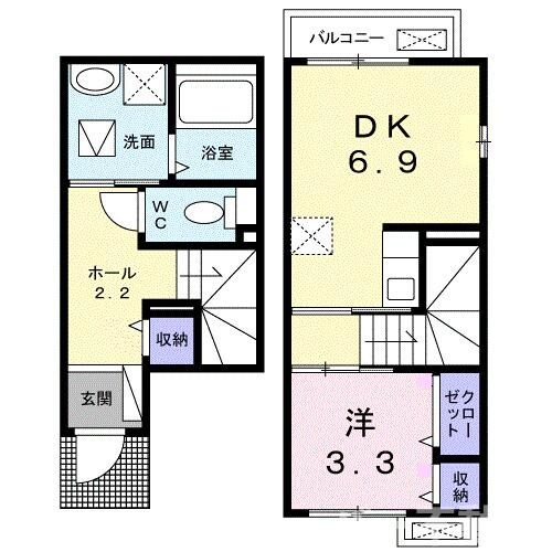 フィオーレ　Ｃの物件間取画像