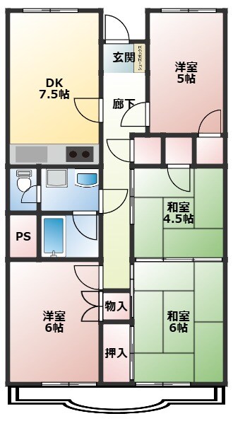 オルテンシアⅠの物件内観写真