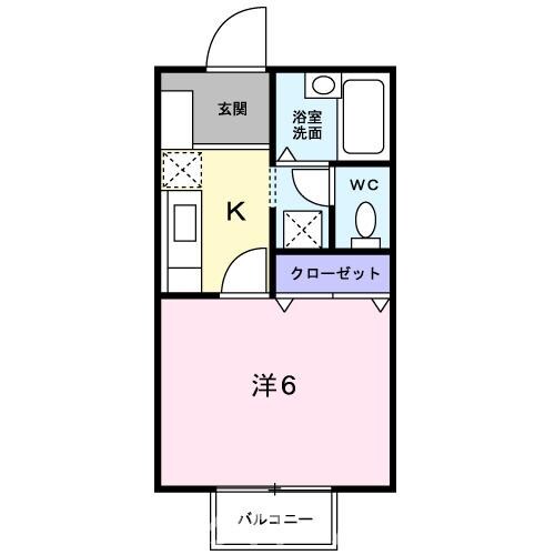 フレンド・元町の物件間取画像