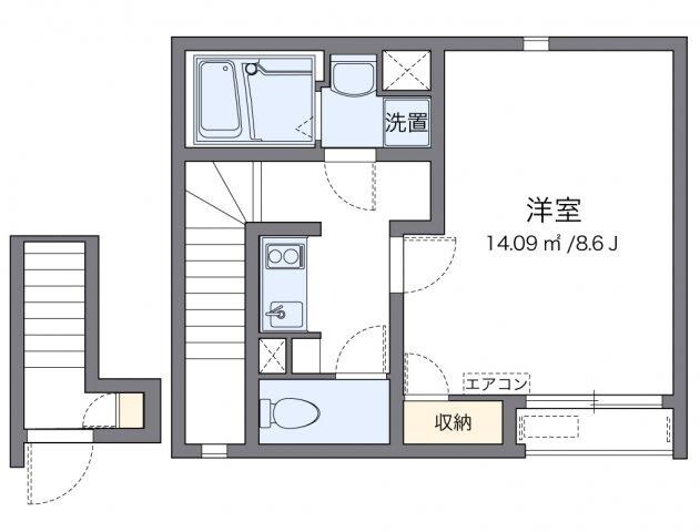 クレイノ茂木２の物件間取画像