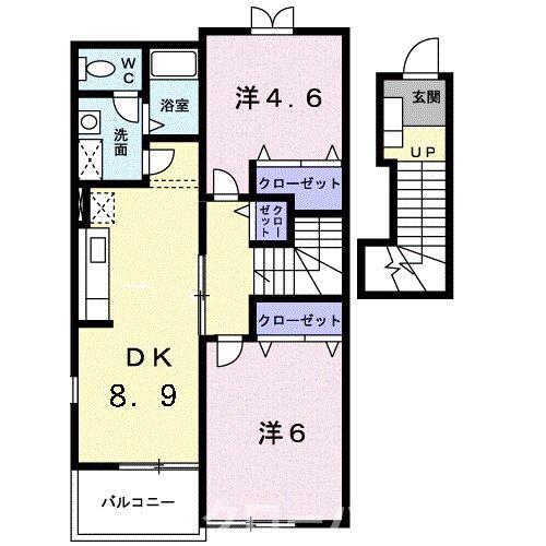 サウス・ソレイユ　Ａの物件間取画像