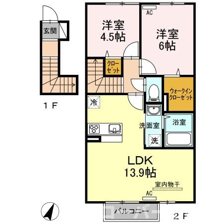 シャンゼリーゼの物件間取画像
