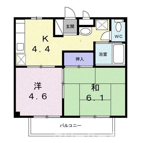 フォブール雅Ⅱの物件間取画像