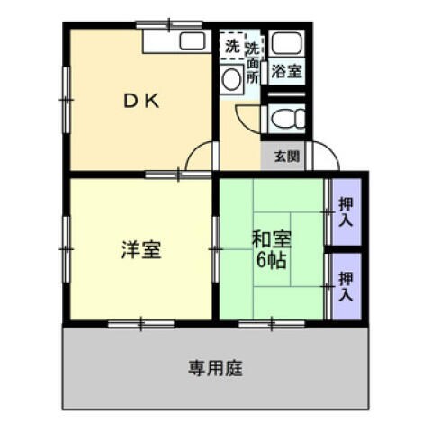 ソルトフィールドＮ・Ｍ　Ｄ棟の物件間取画像