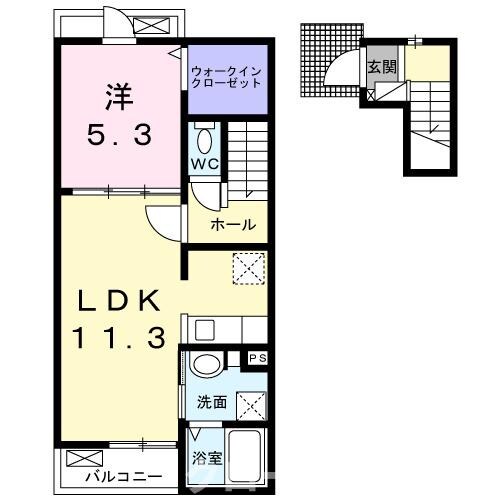 クルール今津Ｃの物件間取画像