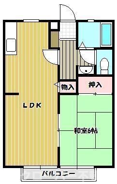 サンシャインビレッジＢ棟の物件間取画像