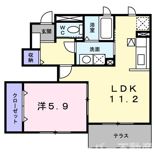 サウスリッチ・Ｕの物件間取画像