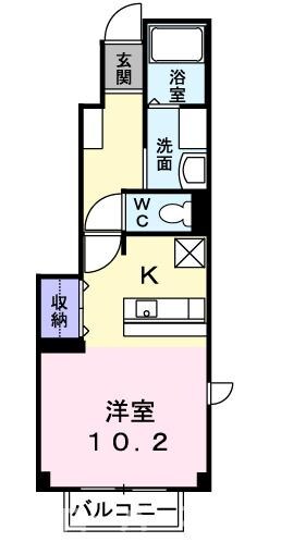 スカイヒルズＡの物件間取画像