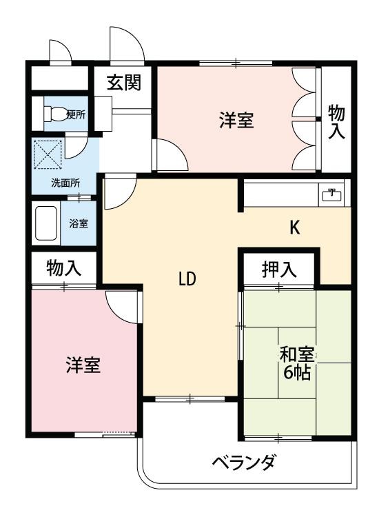 五福マンションの物件間取画像