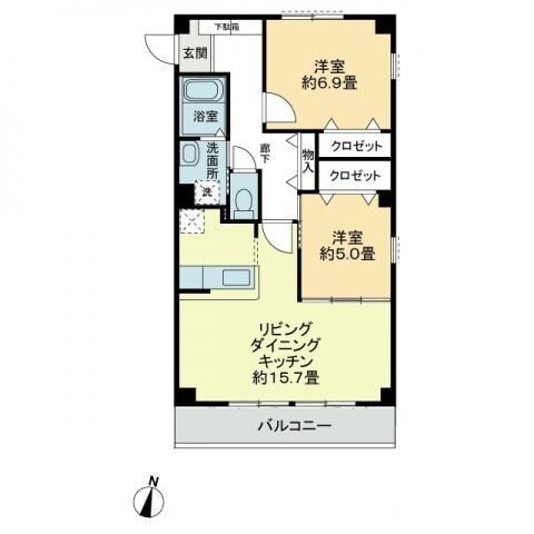 ピュアタウンエンジェルの物件間取画像