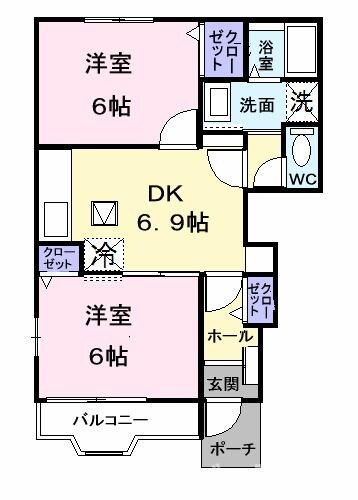 サン・フィールドＢの物件間取画像