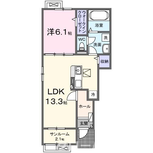 シュシュメゾン　Ⅰの物件間取画像