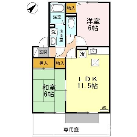 Ｂ－ａｘｉｓみのの物件間取画像