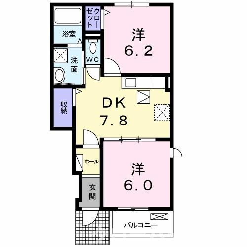 レグザーニ　Ａの物件間取画像