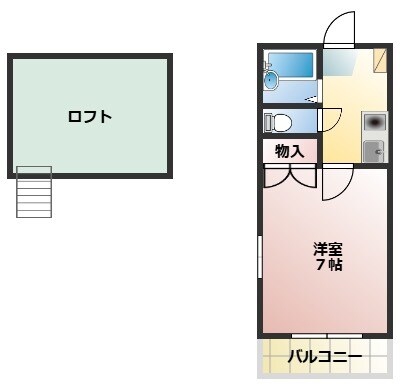 レオパレスさんわ大和田第9の物件間取画像