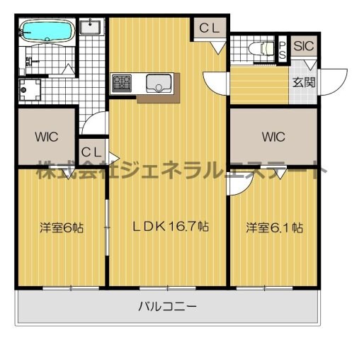 元町カデンツァⅡの物件間取画像