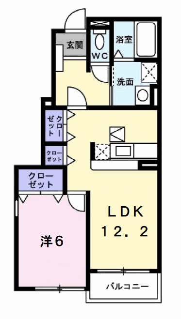 ＨｏｐｅＨｉｌｌ山之上Ⅰの物件間取画像