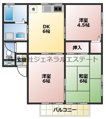 プレジールⅢの物件間取画像