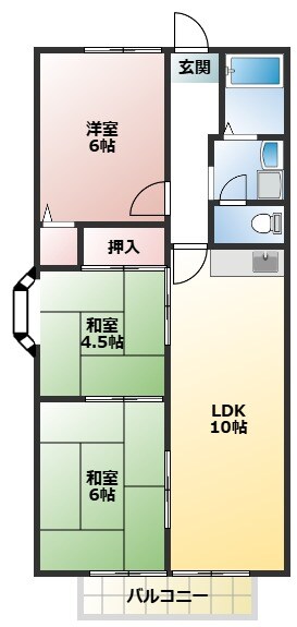 サンシーハイツの物件間取画像