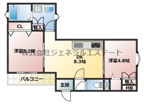 ラモーナ中野本町Ⅱの物件間取画像