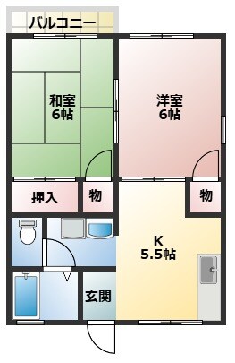 トリヴァンベール高柳壱番館の物件間取画像