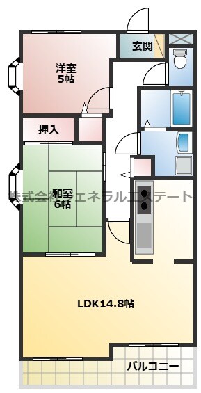 アズステーション星田の物件間取画像