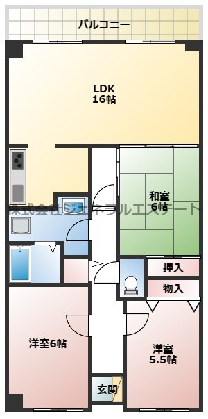 PHOENIX COURT 交野Ⅱの物件間取画像