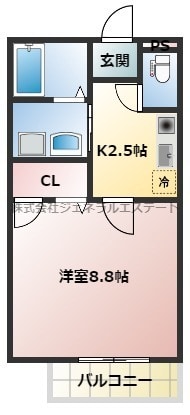 メゾンドヴェールⅡの物件間取画像