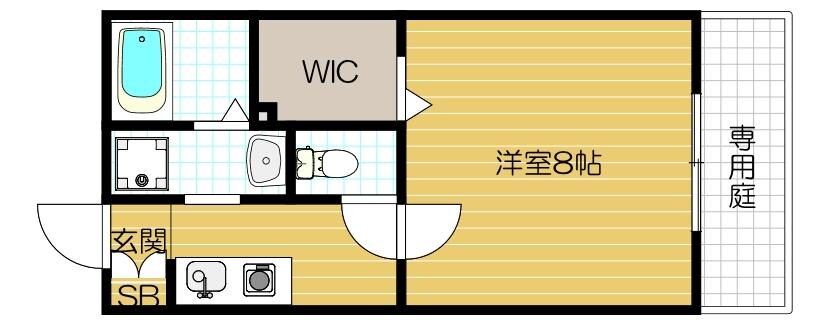 カーサフォンテ　Aの物件間取画像