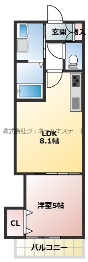 セレニティ出雲町A棟の物件間取画像