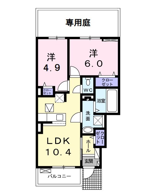 ヴェルデ　Ⅲの物件間取画像