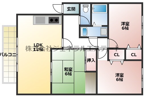 サンヒルズの物件間取画像