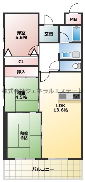 プランドールマツカワの物件間取画像