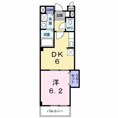 ボヌールレジダンスＴＭの物件間取画像