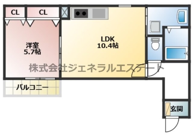 フジパレス上神田Ⅲ番館の物件間取画像