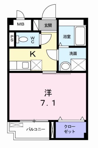 メゾン・ソウザⅡの物件間取画像