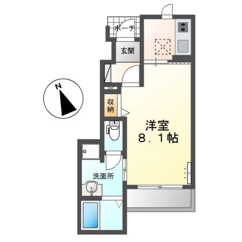 テレザート北山の物件間取画像