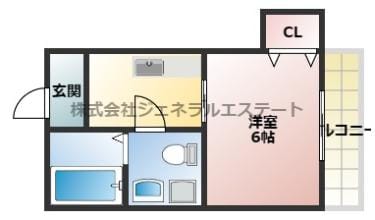 オネストビルの物件間取画像