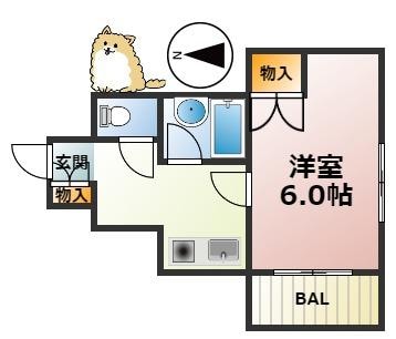 メゾンドミュリエ灘の物件間取画像