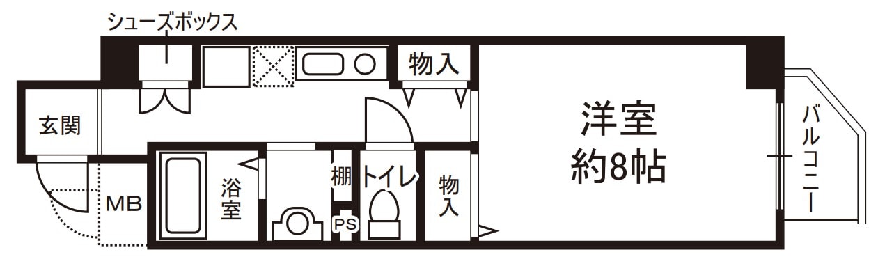 六甲道駅 徒歩10分 2階の物件間取画像