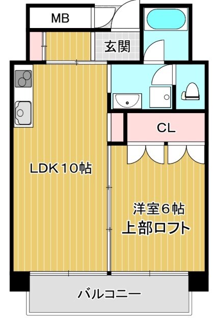 摂津本山駅 徒歩5分 4階の物件間取画像